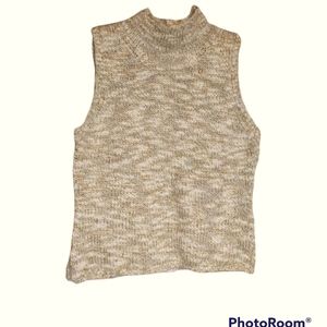 Ann Taylor loft wool blend knit sleeveless sweater